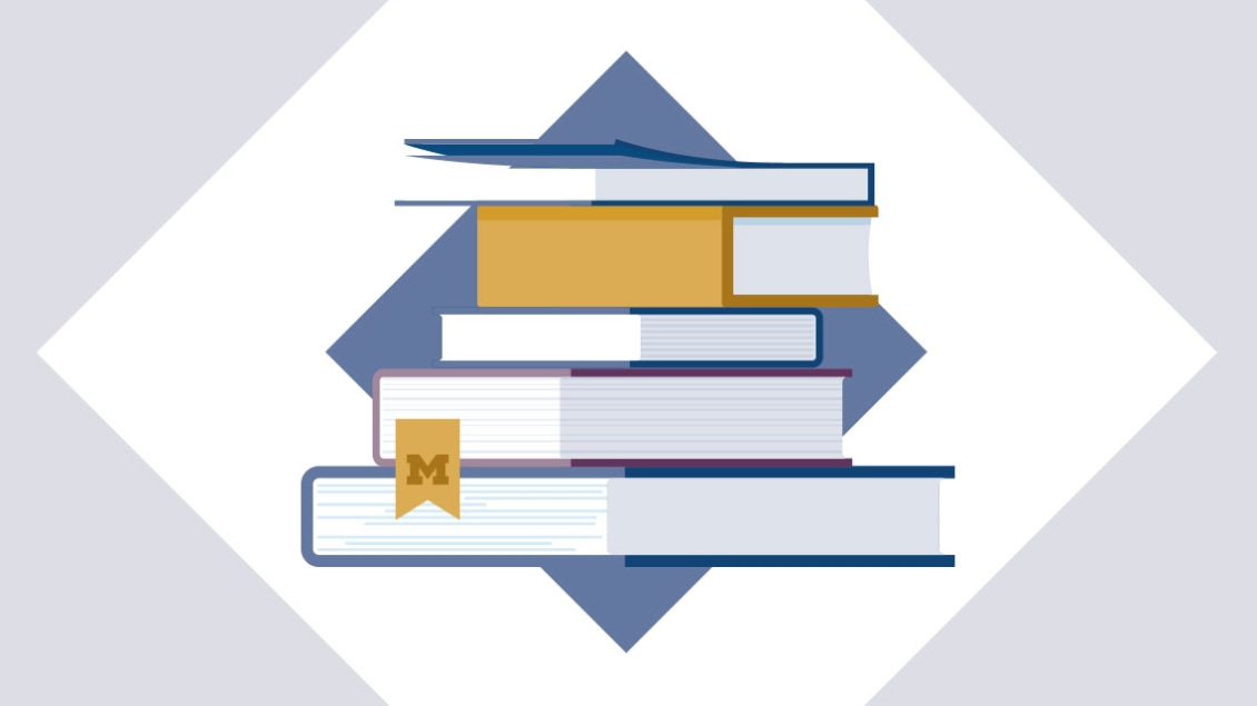 An illustration of a pile of books