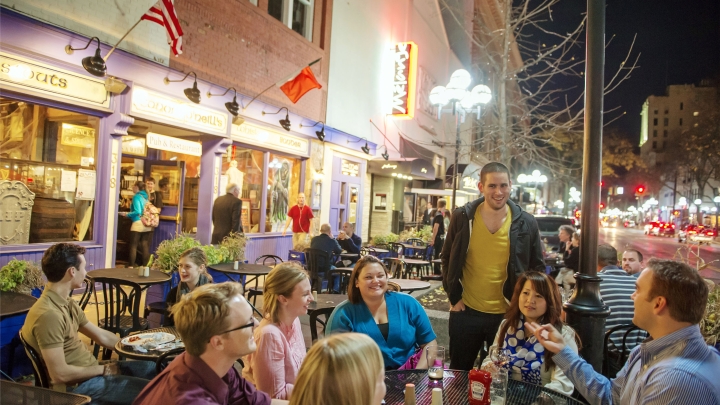 Nightlife downtown Ann Arbor