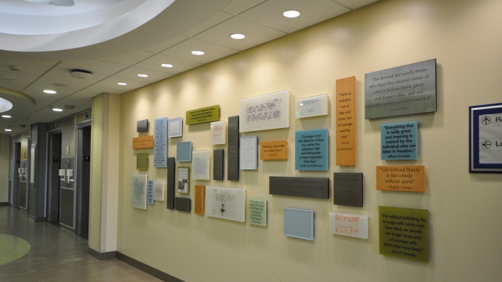 inspirational quotes on the wall