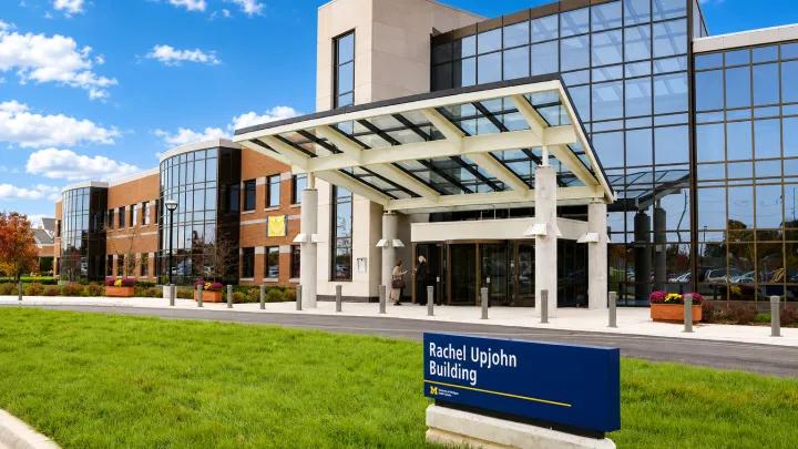 exterior of the Rachel Upjohn building