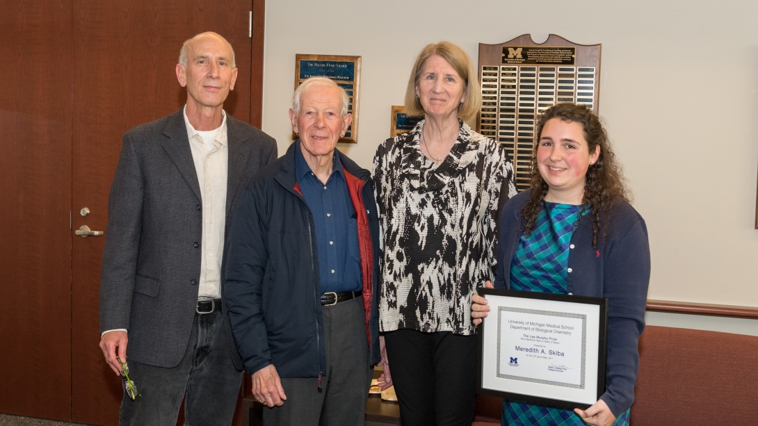 5/16/17 Chemical Biology Student Awards at the Taubman Health Sciences Library.