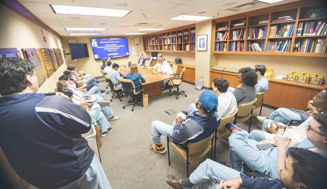 neurosurgery education lecture and demonstration