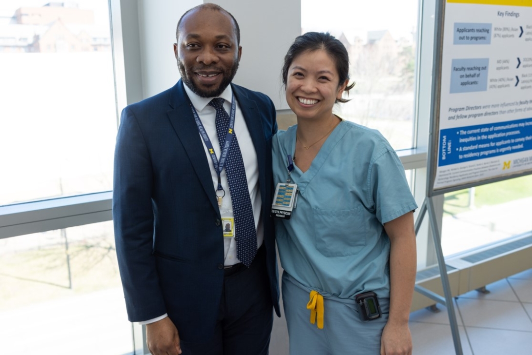 OBGYN staff pose for a photo on Research Day