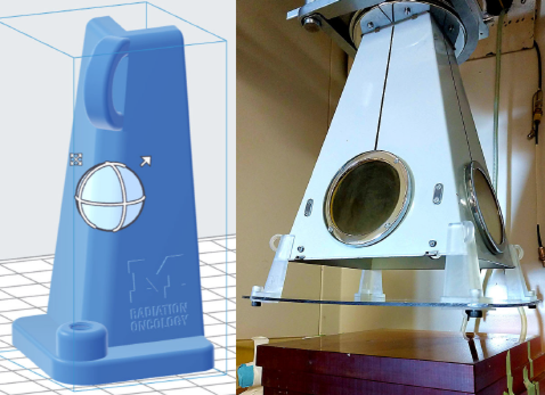Corner support lab equipment