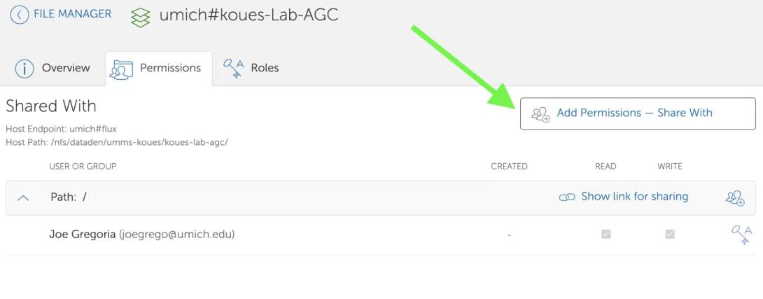 screenshot of steps within Data Den