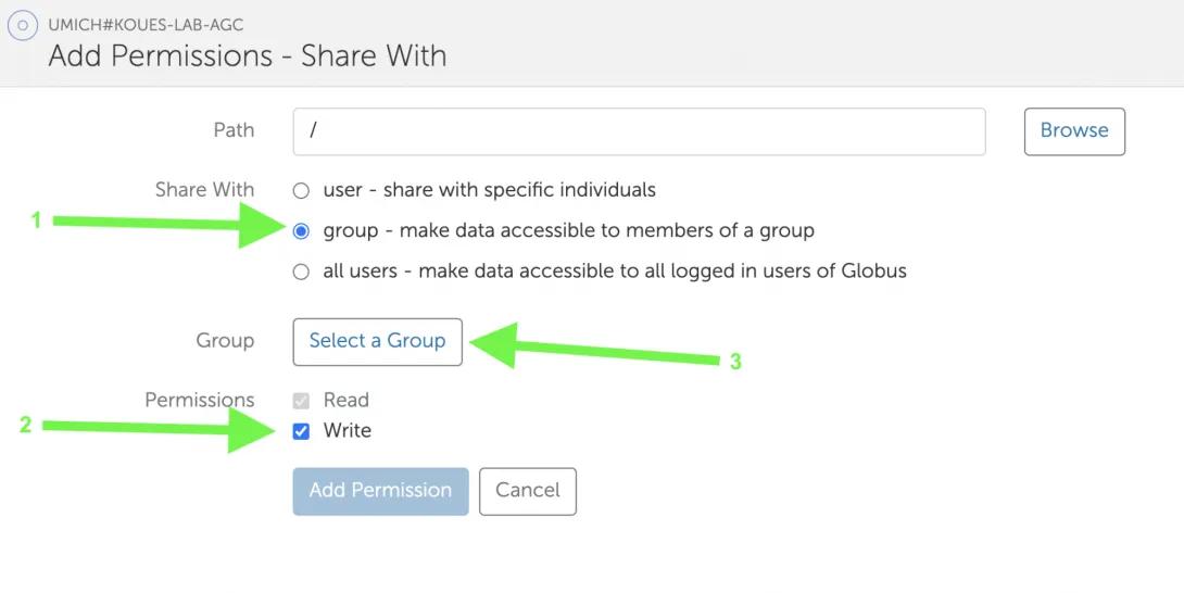 screenshot of steps within Data Den