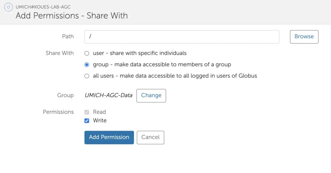screenshot of steps within Data Den