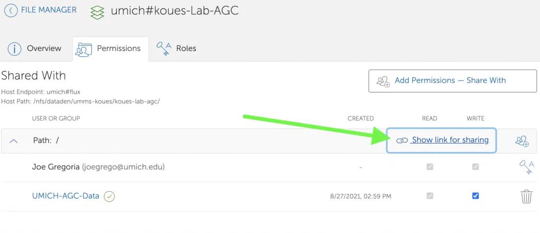 screenshot of steps within Data Den