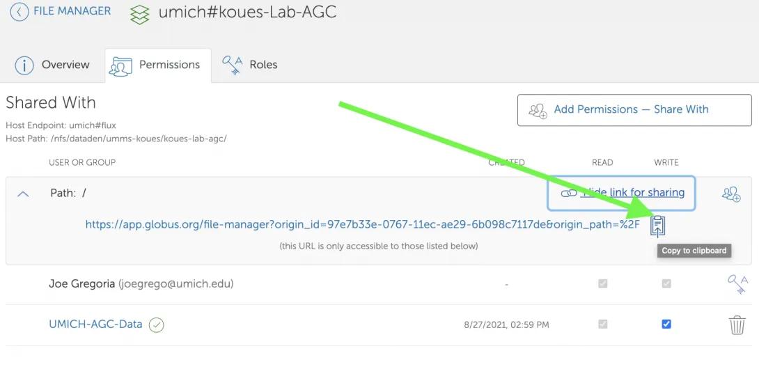 screenshot of steps within Data Den