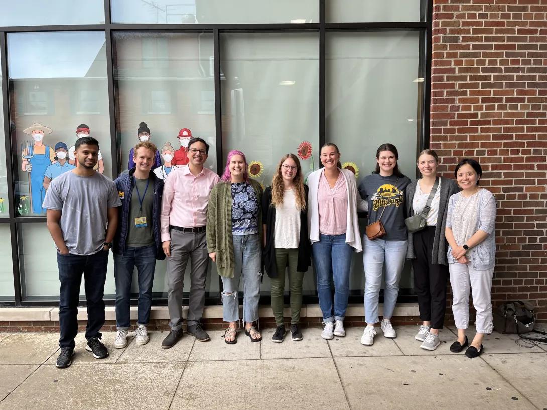 Lab members on a photo