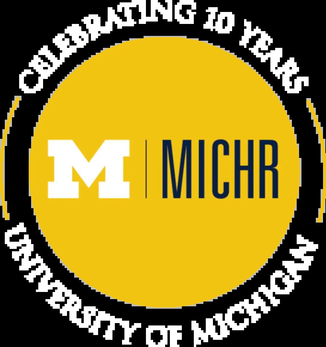 MICHR 10 year logo