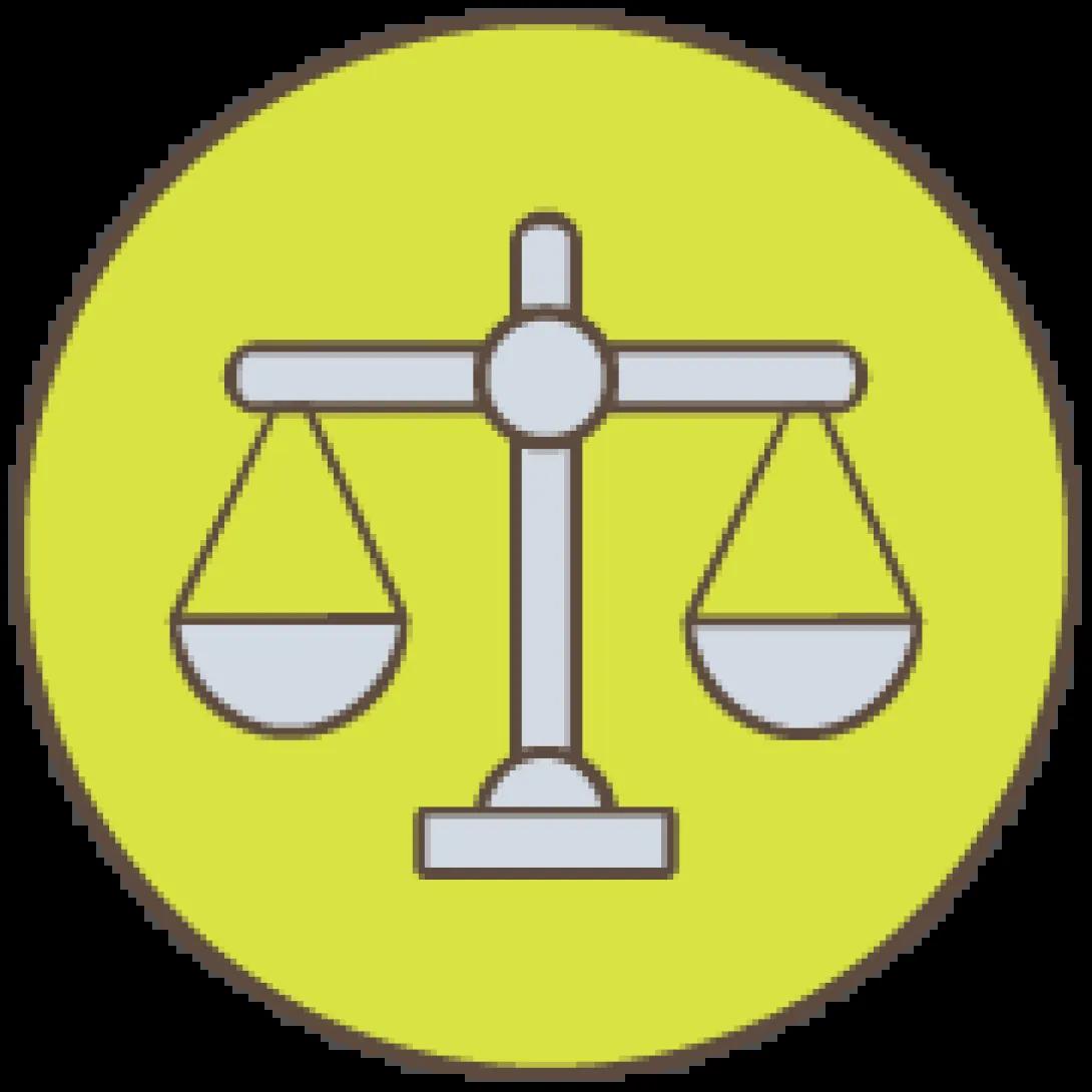 Balanced scales icon