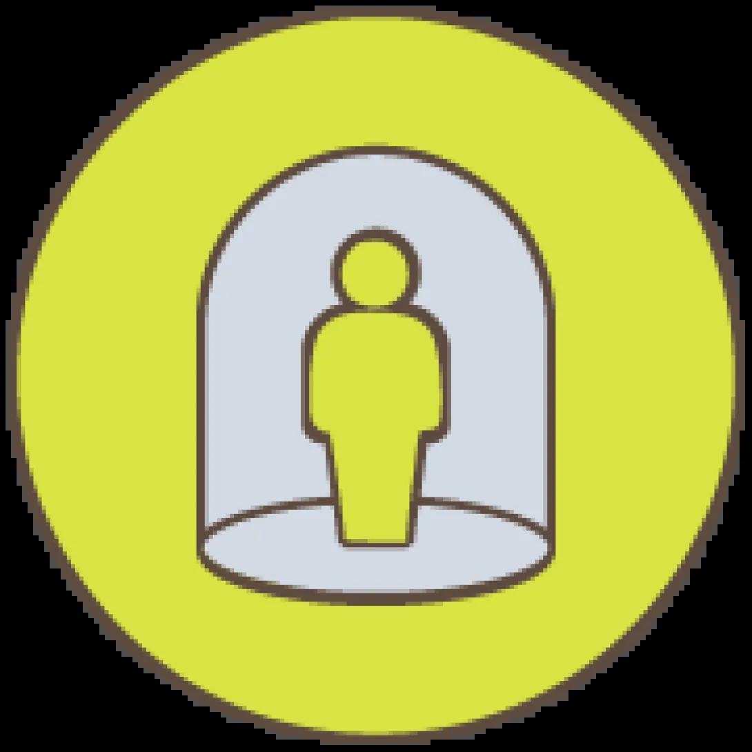 Isolated person icon