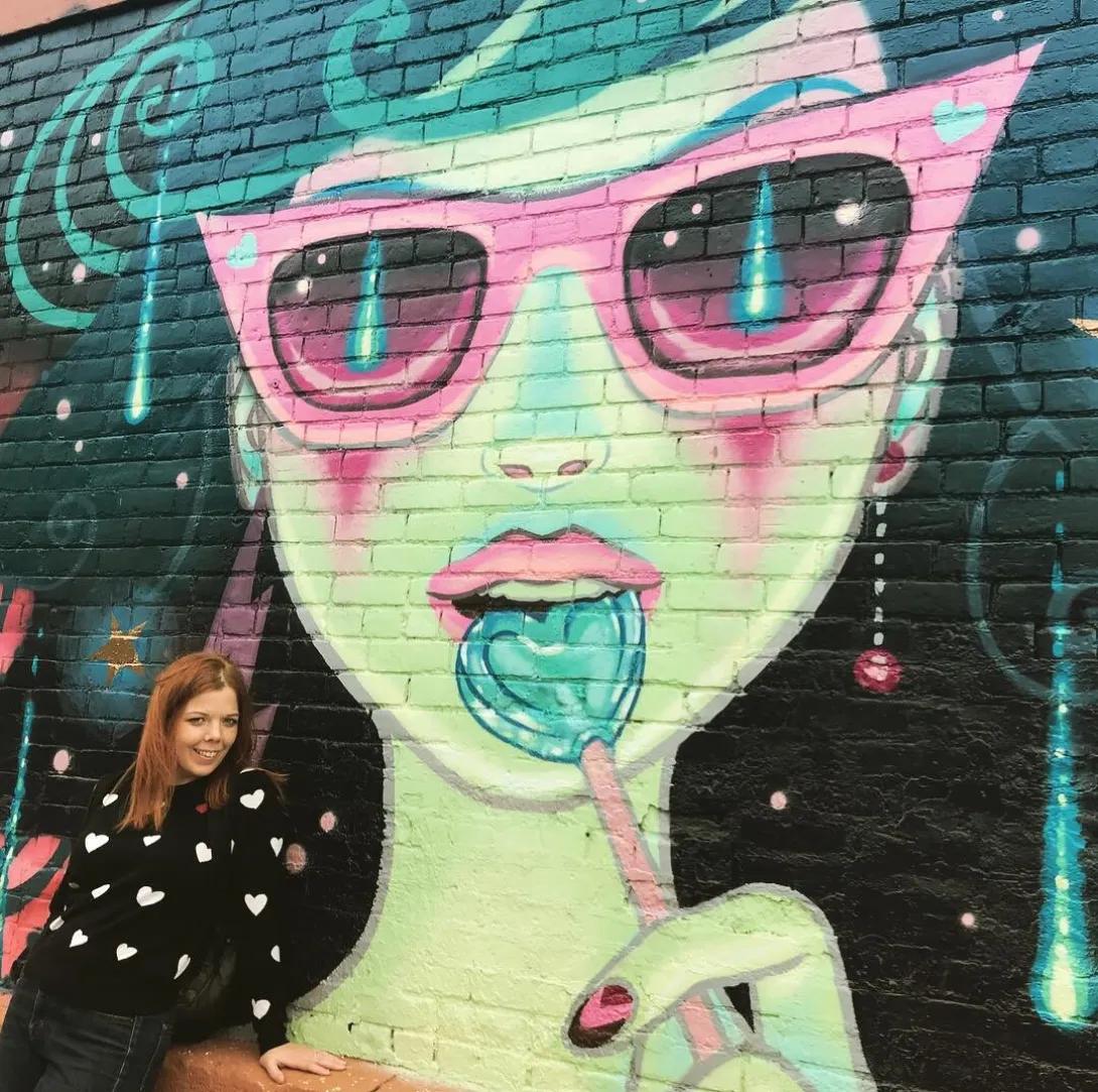 street art portrait of Melanie C