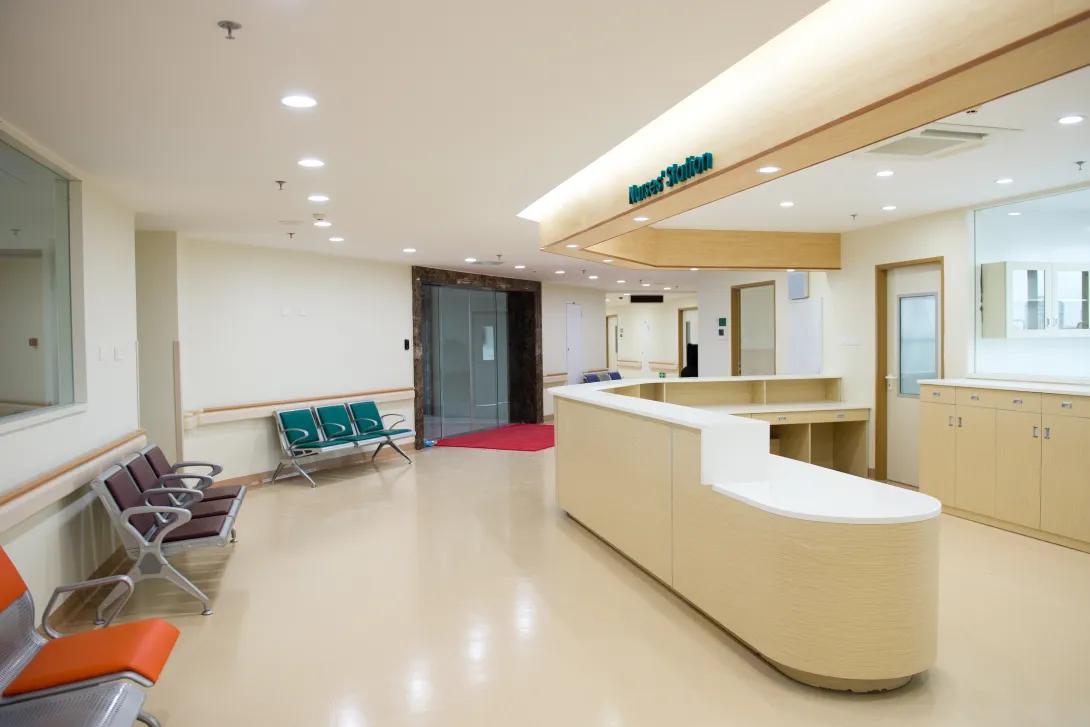 empty waiting room at hospital