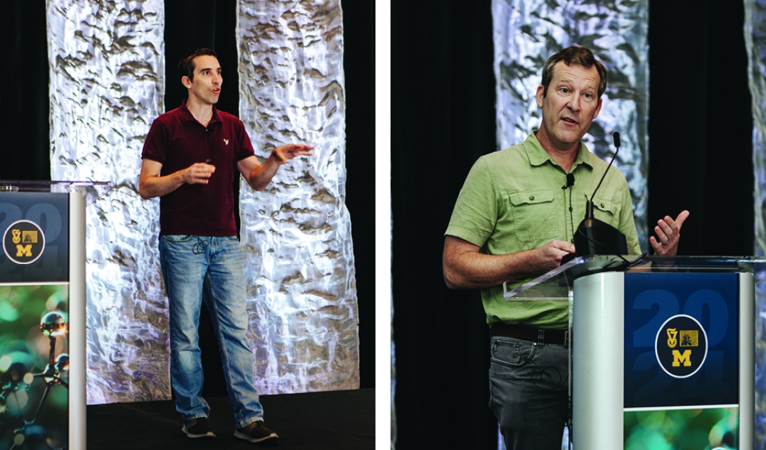 speakers at a scientific meeting