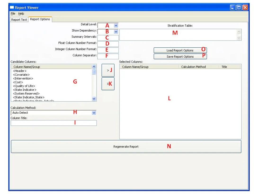 screenshot of model software