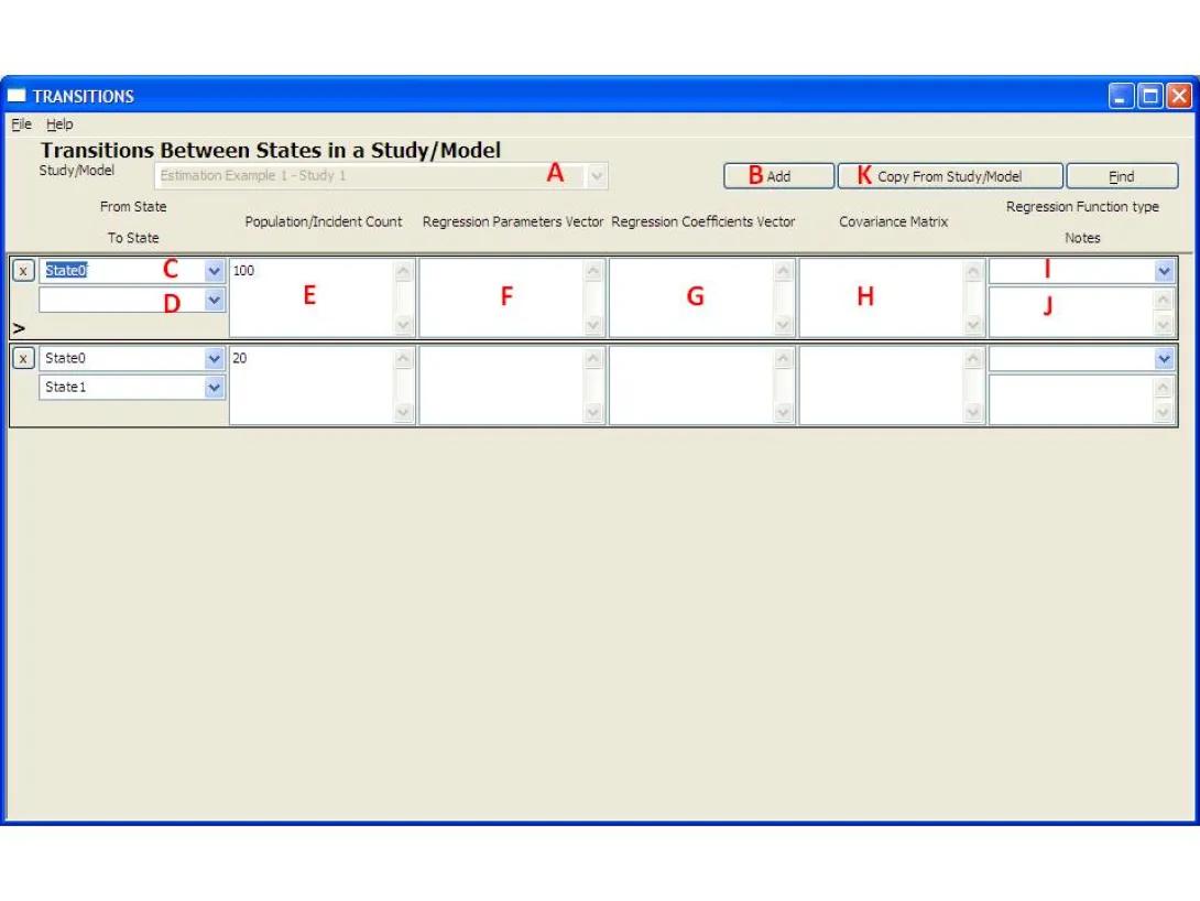 screenshot of model software