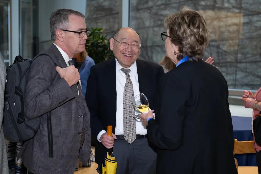 Drs. Charles Reuland, Paul Lee and Dee Fenner at Women Shaping the Future of Health and Science