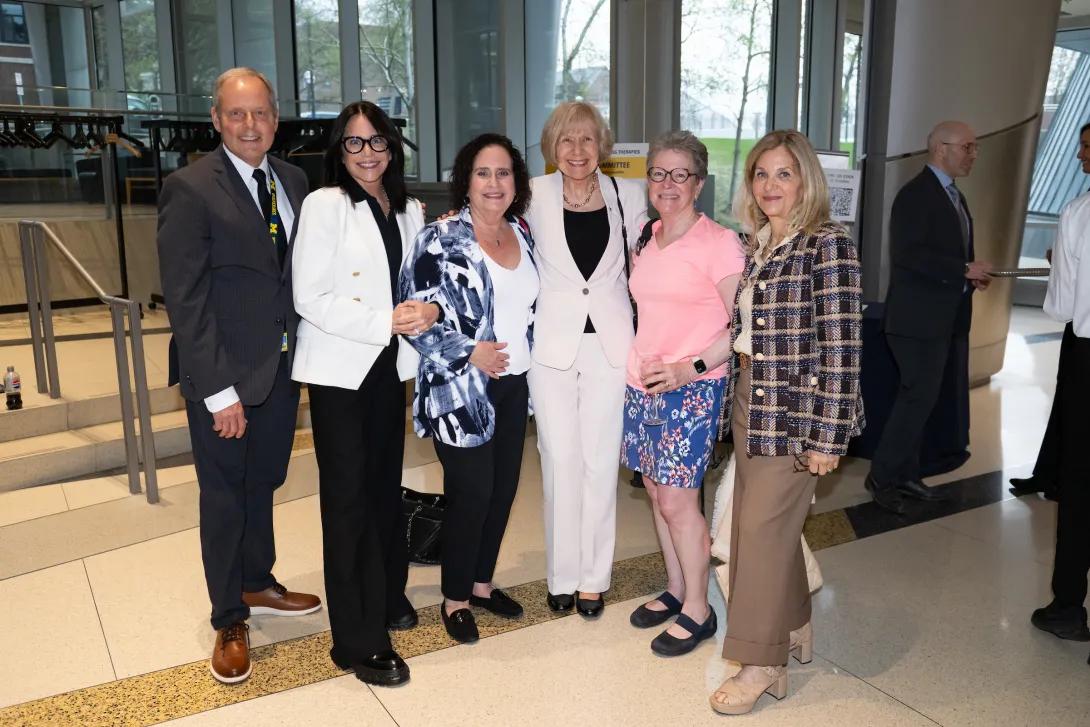 Dr. Mike Ritter, Hilary King, Sheri Mark, Drs. Eva Feldman and Sheila Marcus, and Joan Epstein