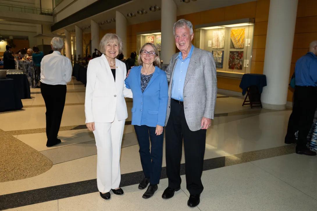 Dr. Eva Feldman, Catherine Gofrank and Curtis Bagne