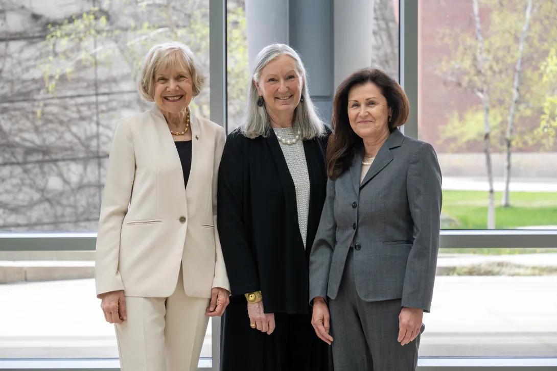 Dr. Eva Feldman, Edie Briskin and Valerie Opipari at Women Shaping the Future of Health & Science