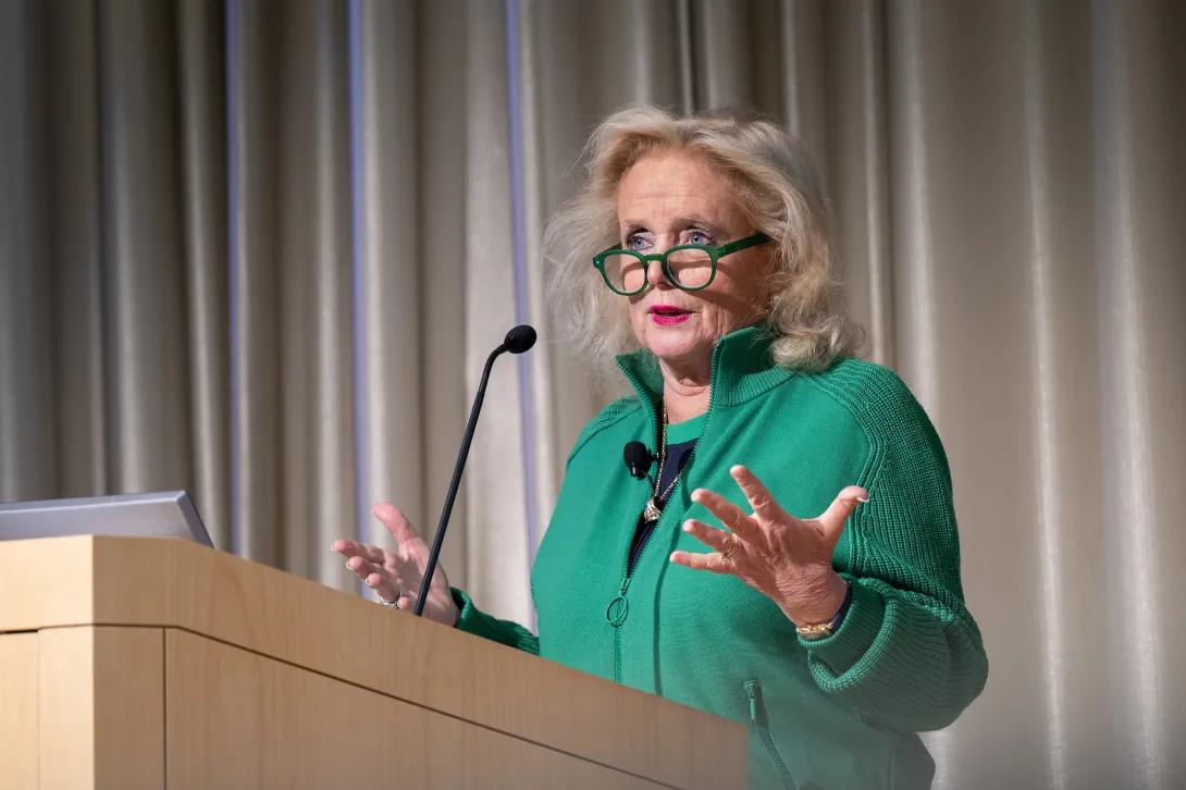 U.S. Representative Debbie Dingell speaking at Women Shaping the Future of Health & Science