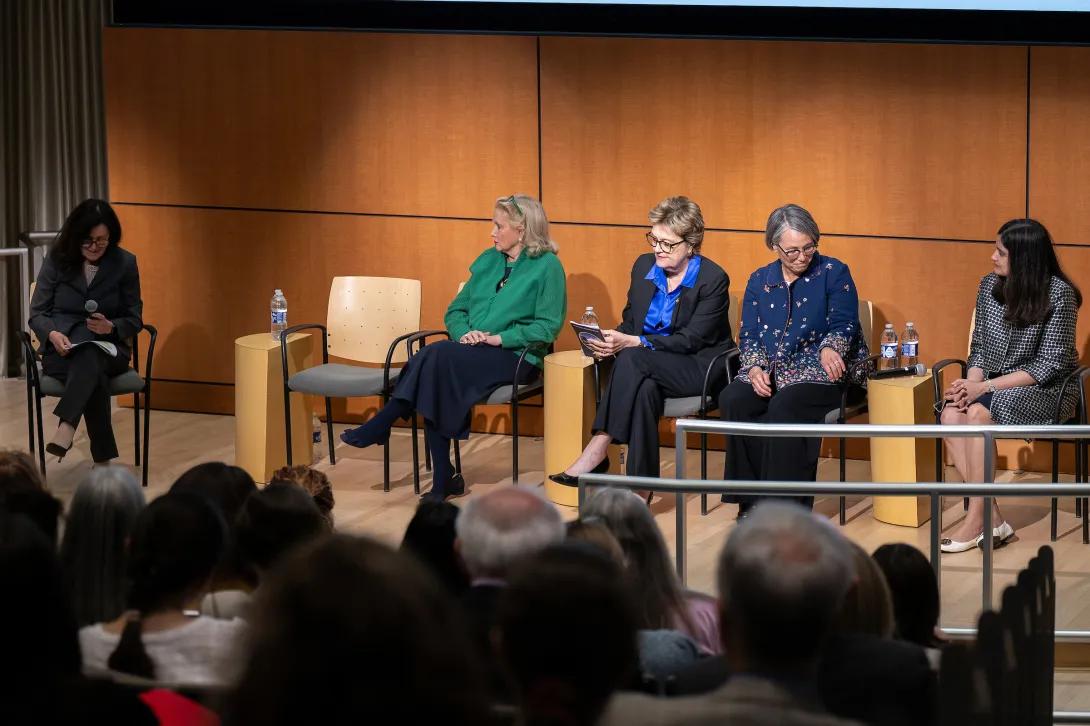 The panel for the Women Leaders Effecting Change section of Women Shaping the Future of Health & Science