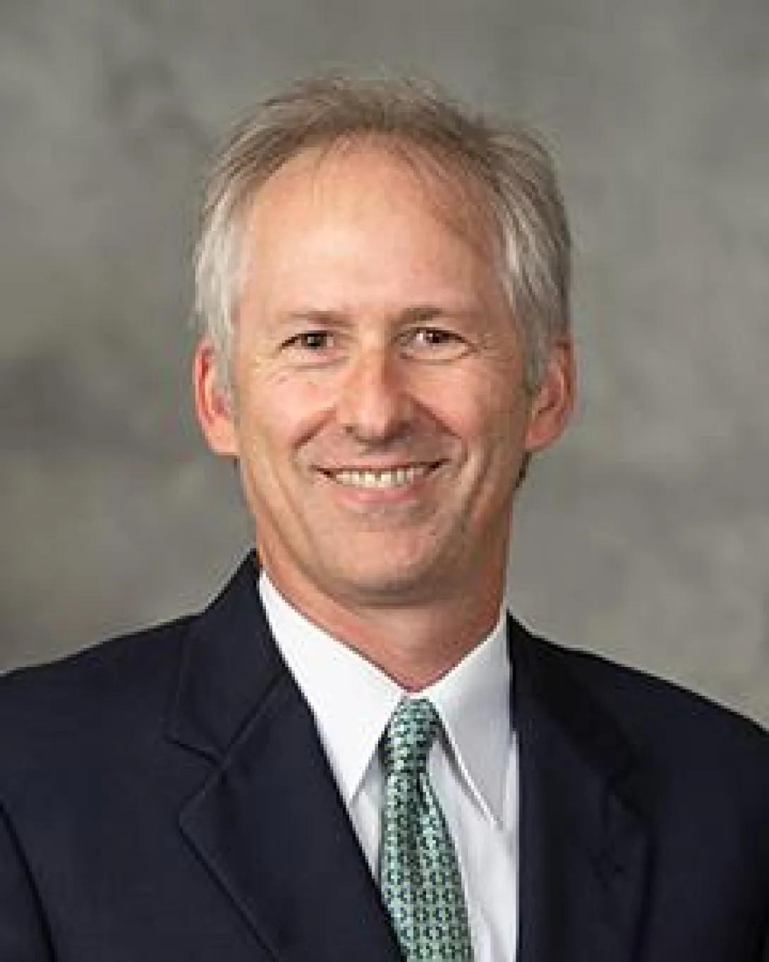 a man with white hair 