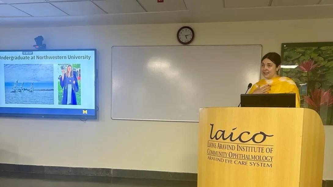 Emily Vogt Presenting at Aravind 2024