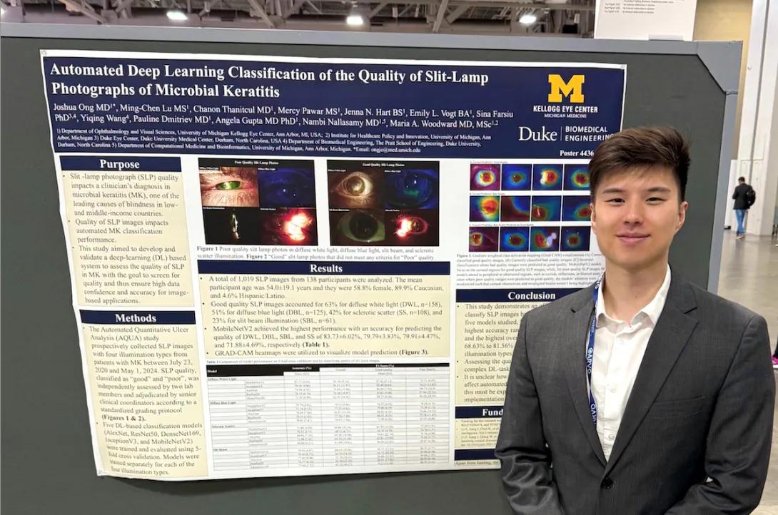 Automated Classification of Slit-Lamp Photograph Quality of Microbial Keratitis poster