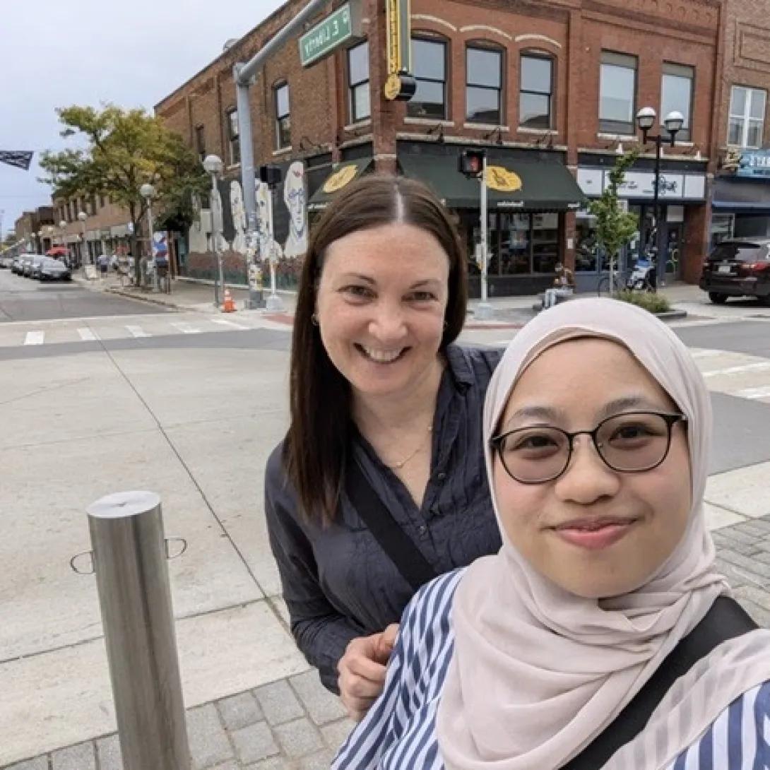 Nureen and Dr. Razumilava in AA 2024