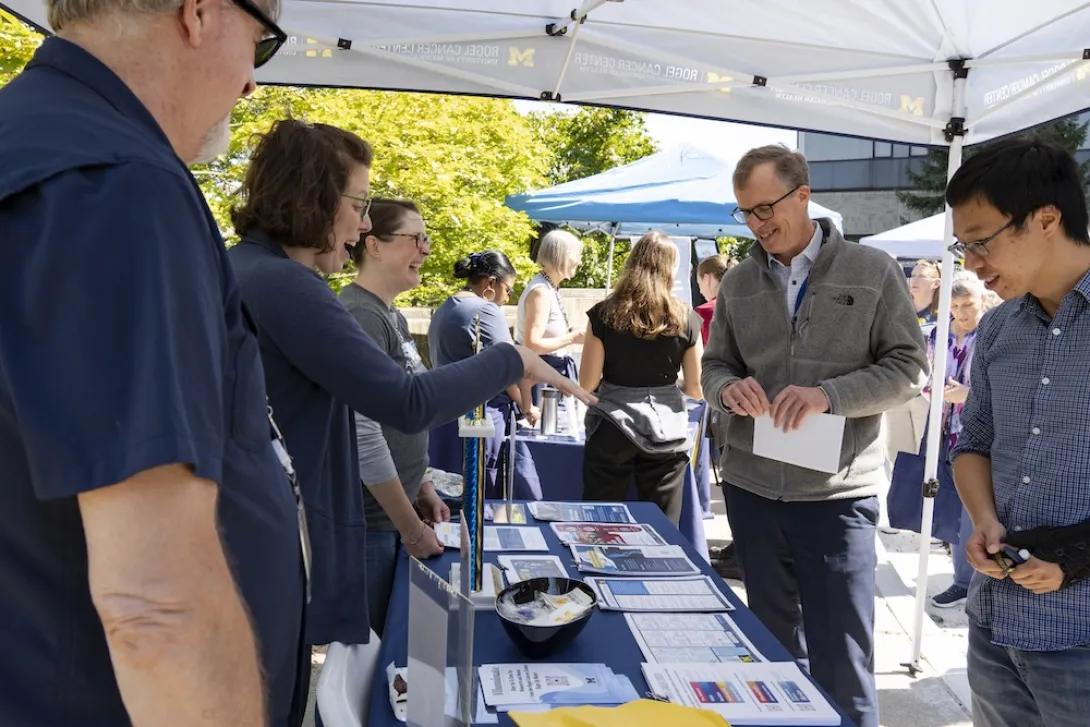 Photo of Dr. David Miller attending Researchpalooza