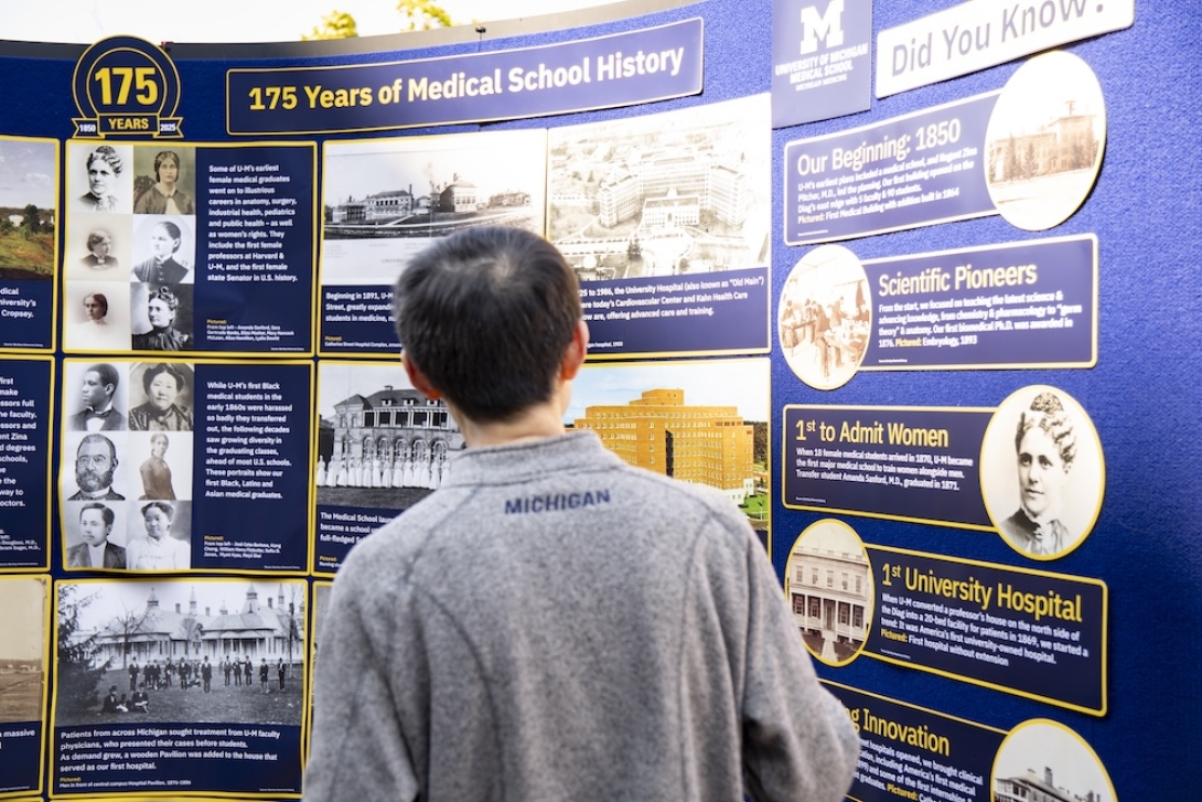 Photo of the 175 Anniversary of the Medical School Booth