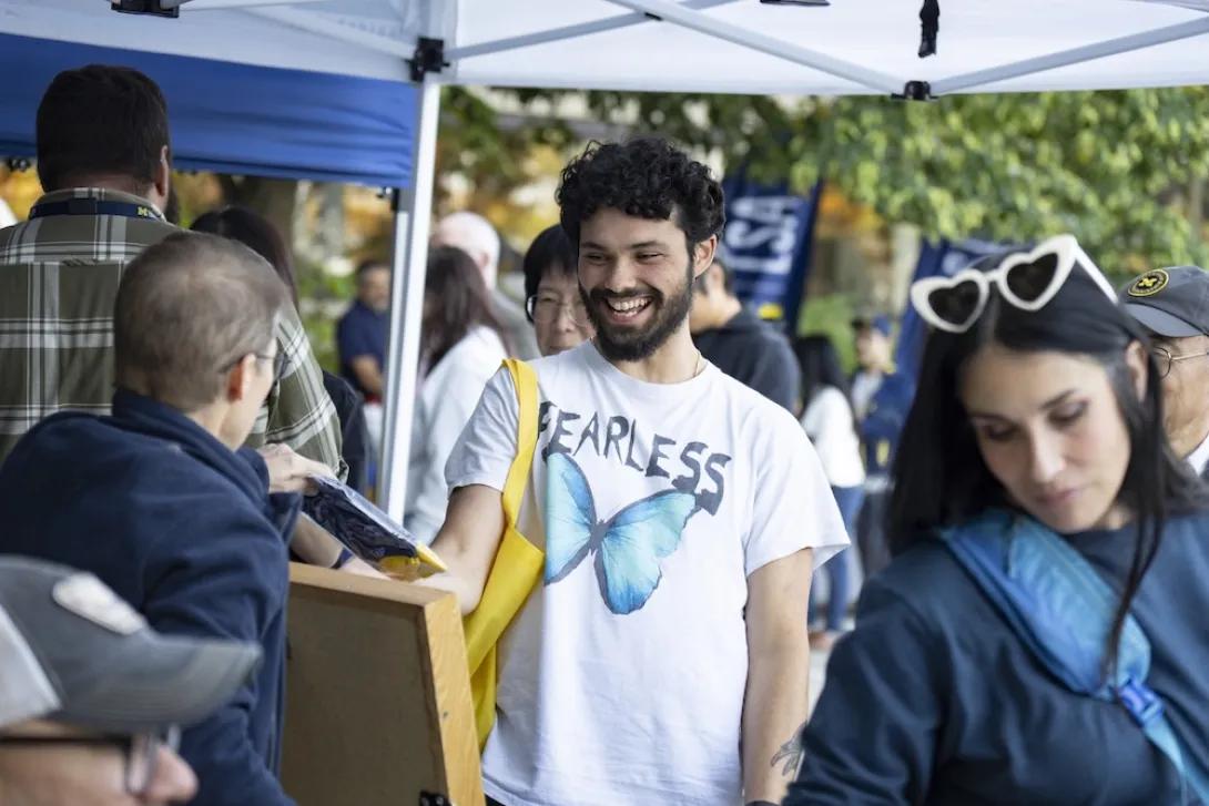 Photo of a crowd at Researchpalooza