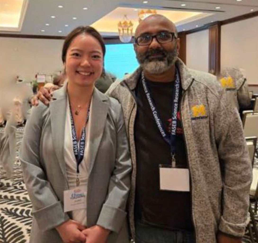 Yuezhong Diana Zhang, Graduate Student, and Dr. Yatrik Shah, PhDProfessor of Molecular & Integrative Physiology and Internal Medicine