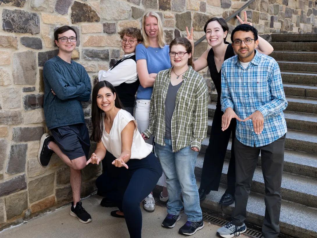 small group of diverse students