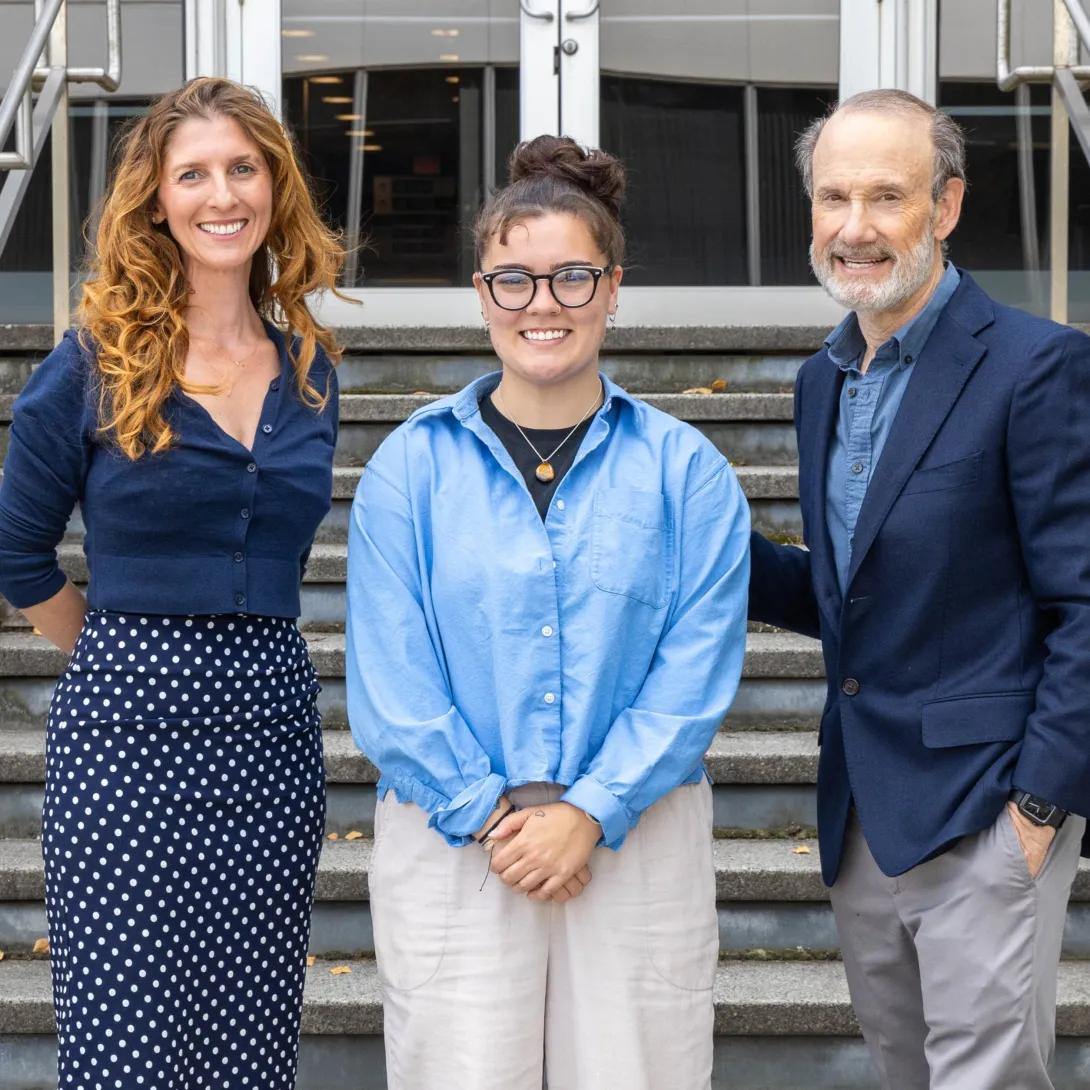 Cicely Luca, Jenna McCloskey, Dr. Rosenzweig