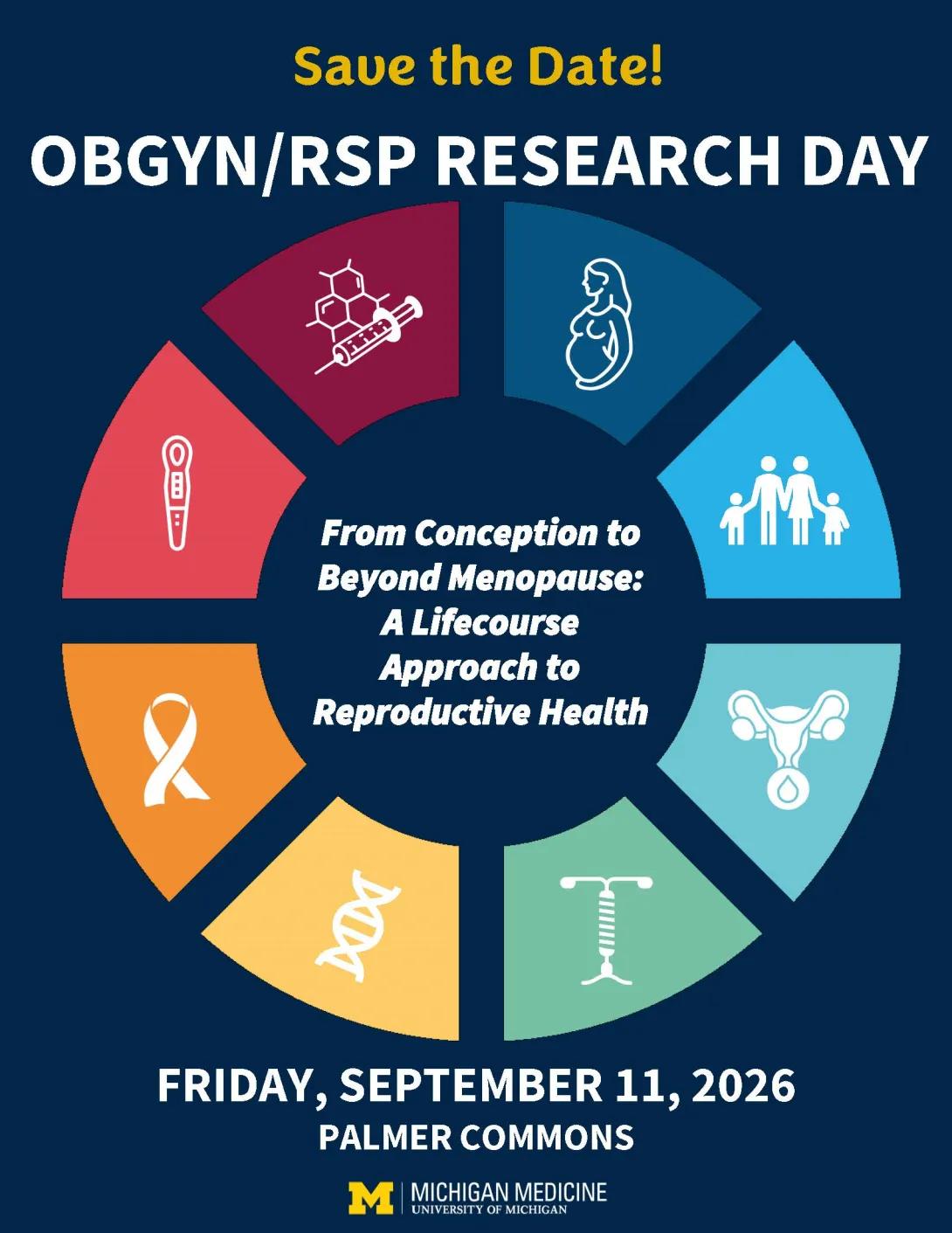 Save the Date Flyer for 2026 OBGYN/RSP Research Day