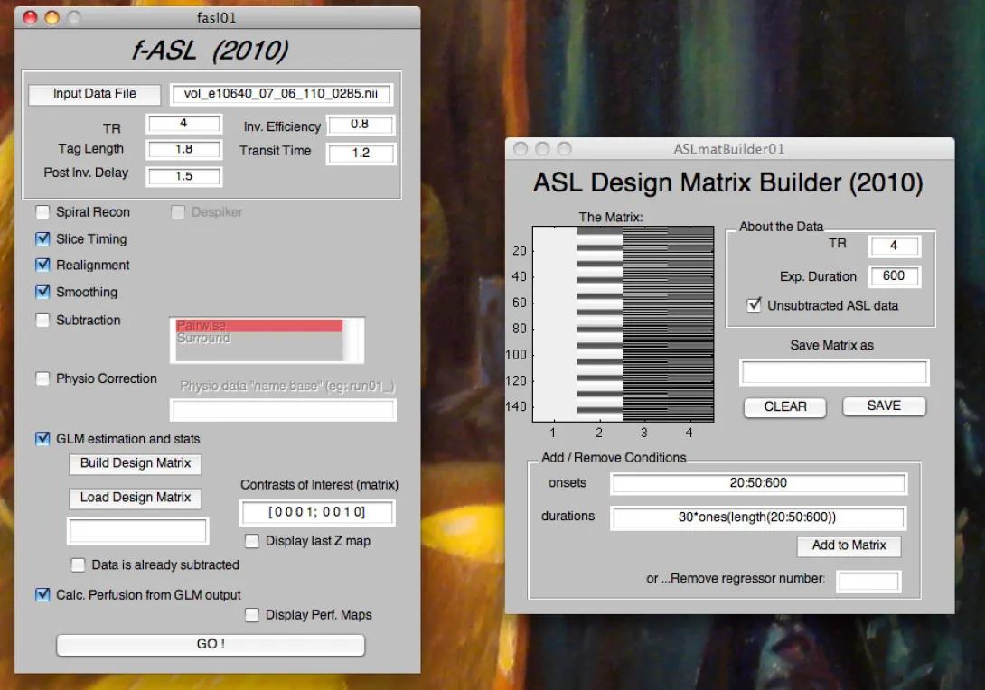 Screenshots of the FASL tool on a computer