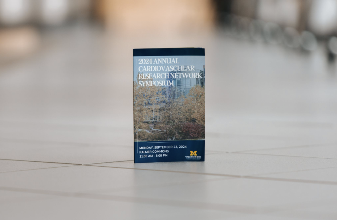 close-up photo of event program