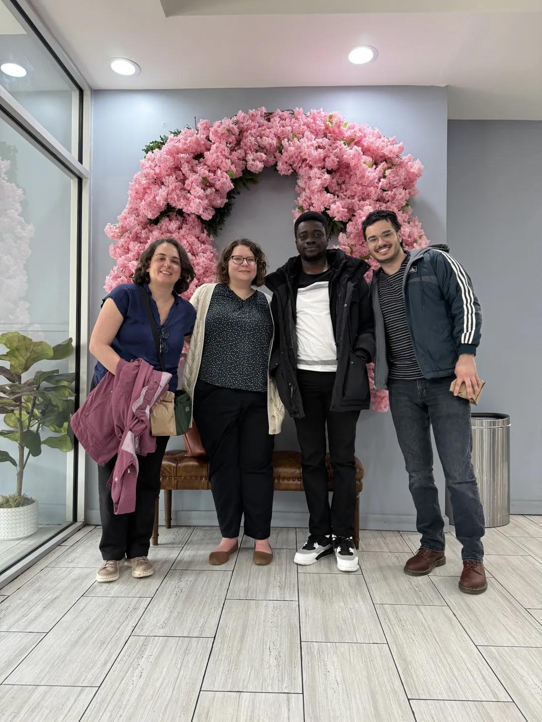 The Barnett lab after a fun group lunch