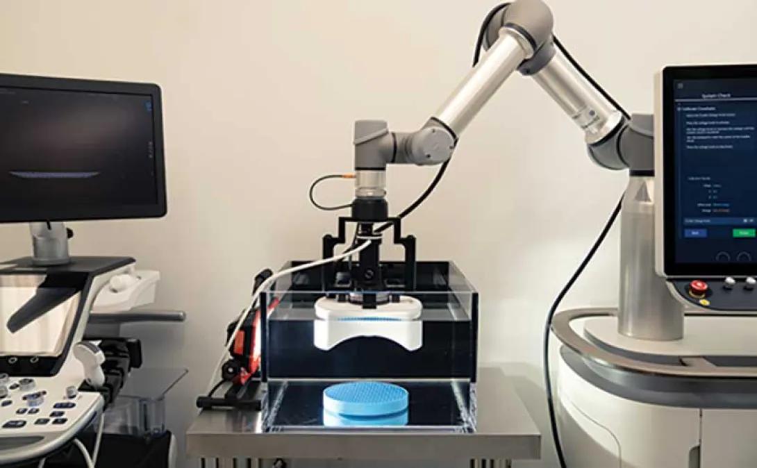 A histotripsy machine