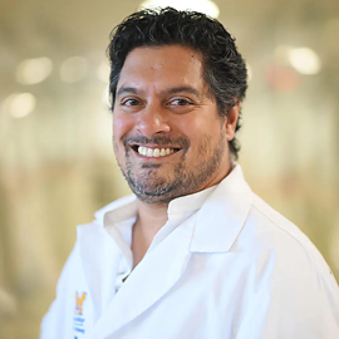 portrait of Navin Mahadevan MD, PhD